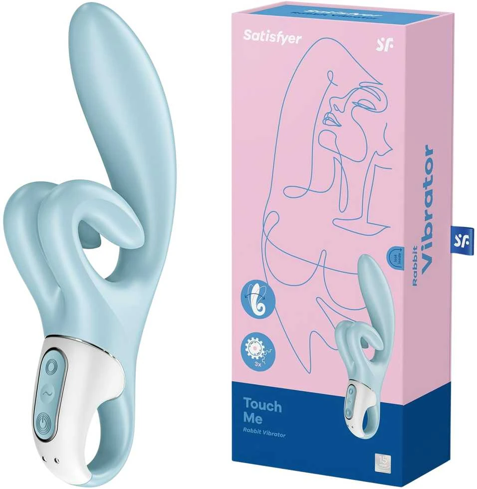 Satisfyer Touch Me zuikio vibratorius Mėlyna