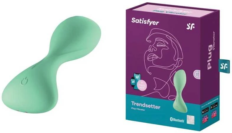 Satisfyer Flat dildo sklandžiai analinis su vibracijos kištukas