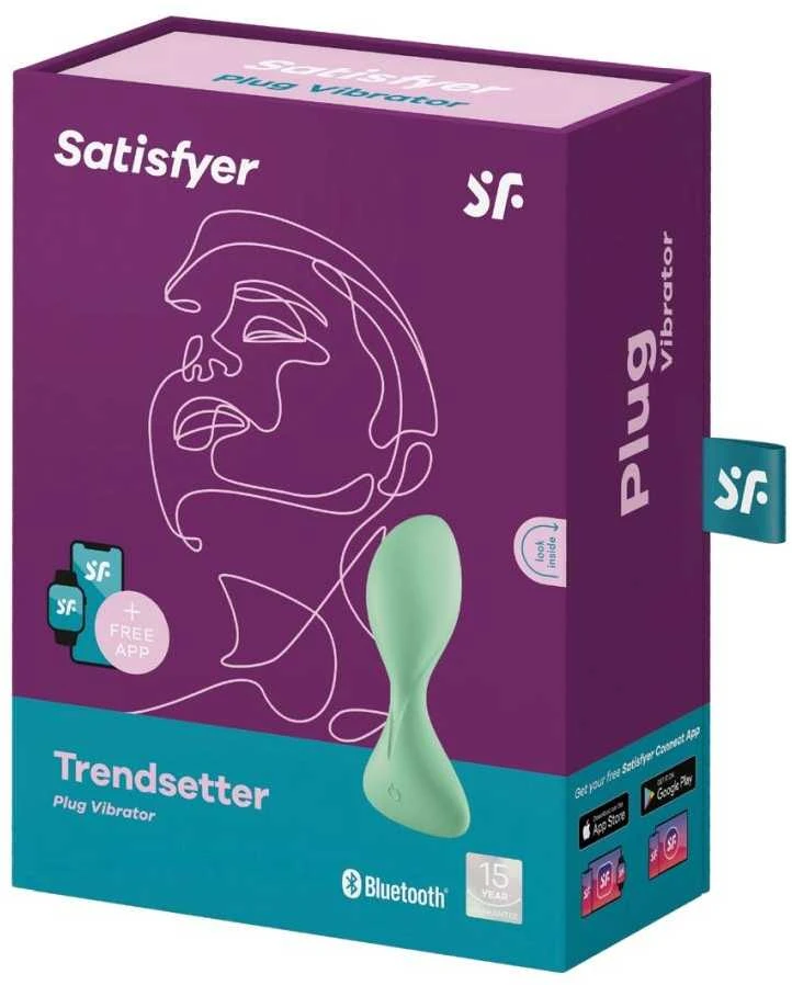 Satisfyer Flat dildo sklandžiai analinis su vibracijos kištukas