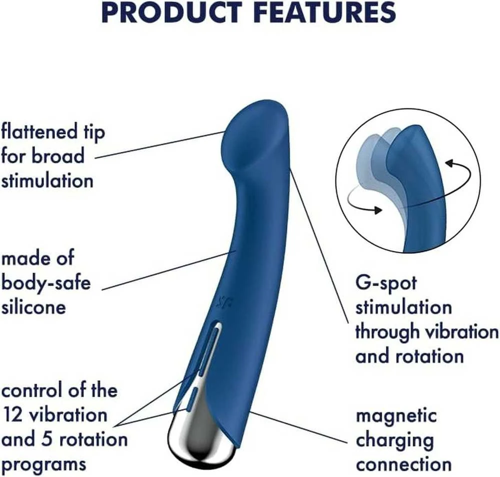 SATISFYER SUKANTIS G-TAŠKUI 1 MĖLYNAS