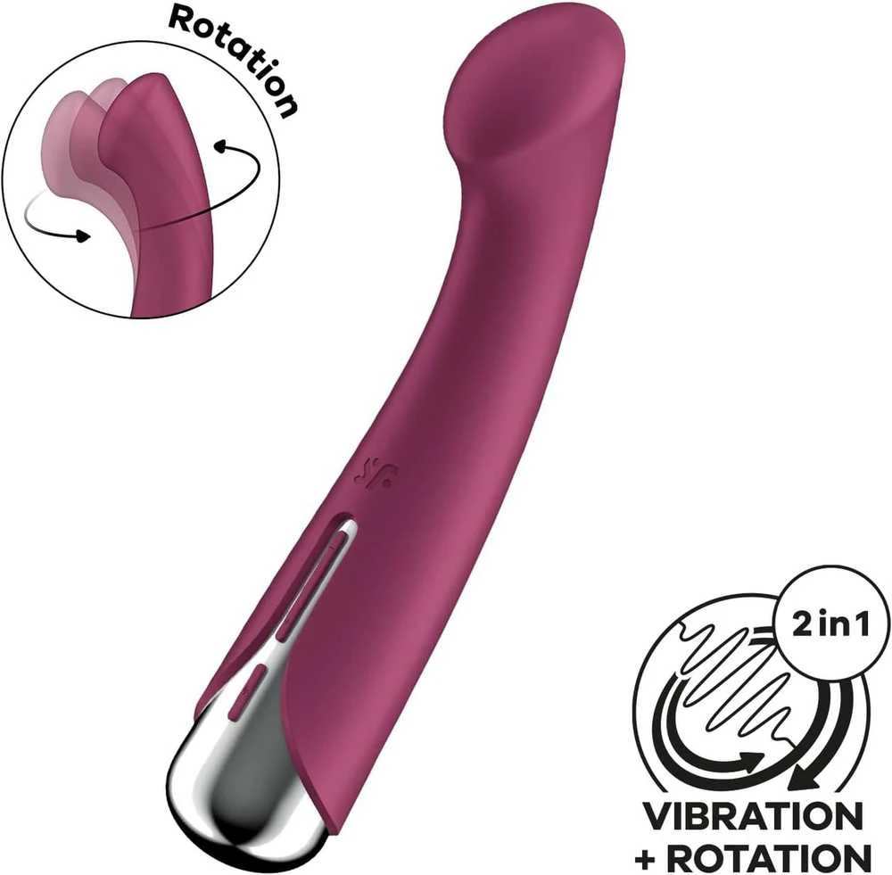 SATISFYER BESISUKINIS G TAŠKO STIMULIATORIUS 1 RAUDONAS