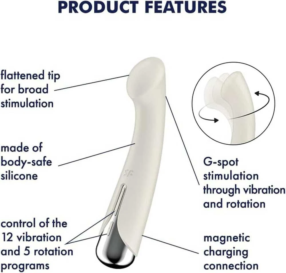 Satisfyer SATISFAJERIS SUKASI G-TAŠKUI 1 SMĖLINIS