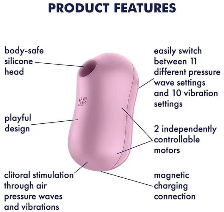 Satisfyer Cutton Candy Lilac klitorio masažuoklis