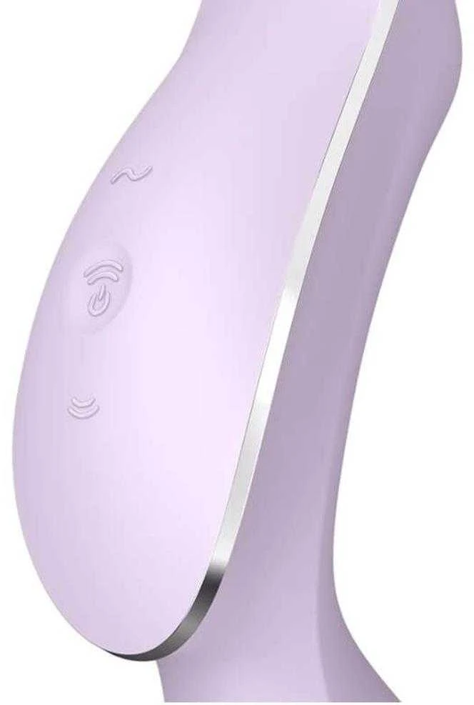 „Satisfyer SATISFYER_Curvy Trinity 2“ oro pulsuojantis vibratorius, violetinis