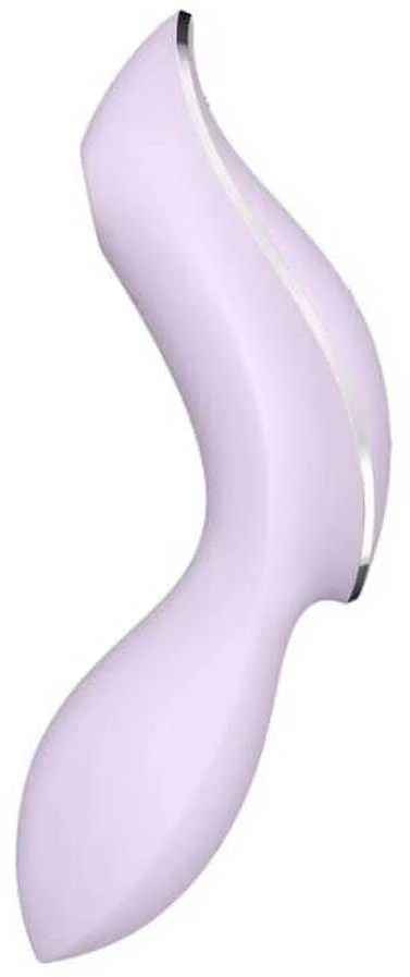 „Satisfyer SATISFYER_Curvy Trinity 2“ oro pulsuojantis vibratorius, violetinis