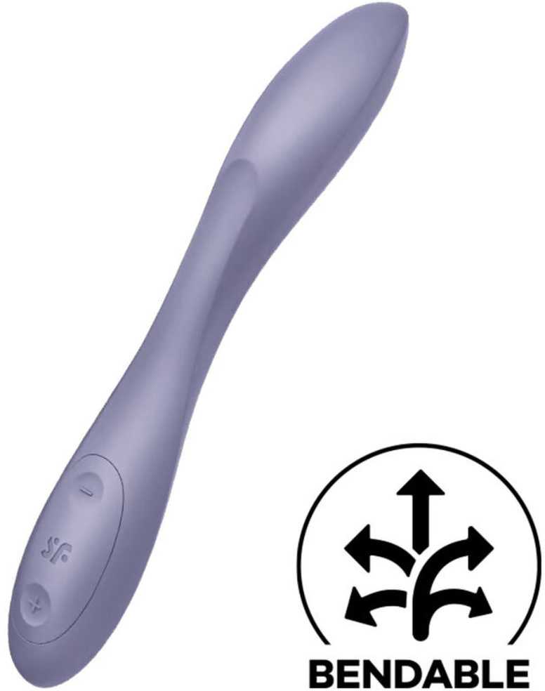 „Satisfyer G-Spot Flex 2“ G taško vibratorius, violetinis