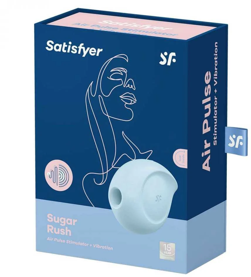 Klitorio masažuoklis Satisfyer Sugar Rush (mėlynas)