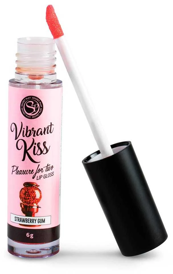 Secret Play Lūpų blizgis „Vibrant Kiss“ braškių kramtomoji guma