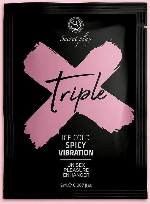 Secretplay Cosmetic Secret Play MONODOSIS TRIPLE X - 3 viename UNISEX PEASURE Enhancer gelis 2 ml