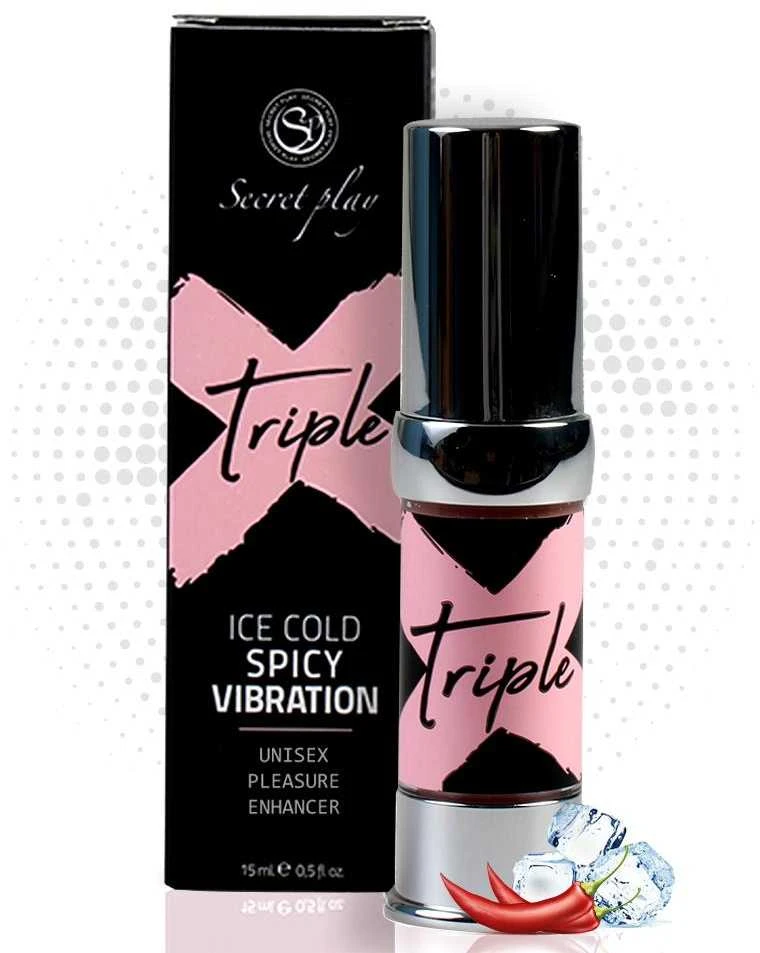 „Secret Play“ intymios higienos gelis su trigubu poveikiu, vėsina, šildo ir vibruoja, 15 ml