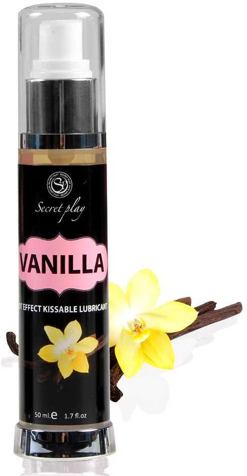 „Secret Play“ intymios higienos gelis-šildomasis lubrikantas „Vanilė“, 50 ml