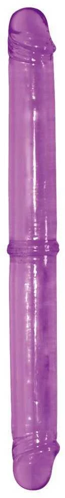 Seven creations dvigubo įsiskverbimo lankstus violetinis dildas 30 cm