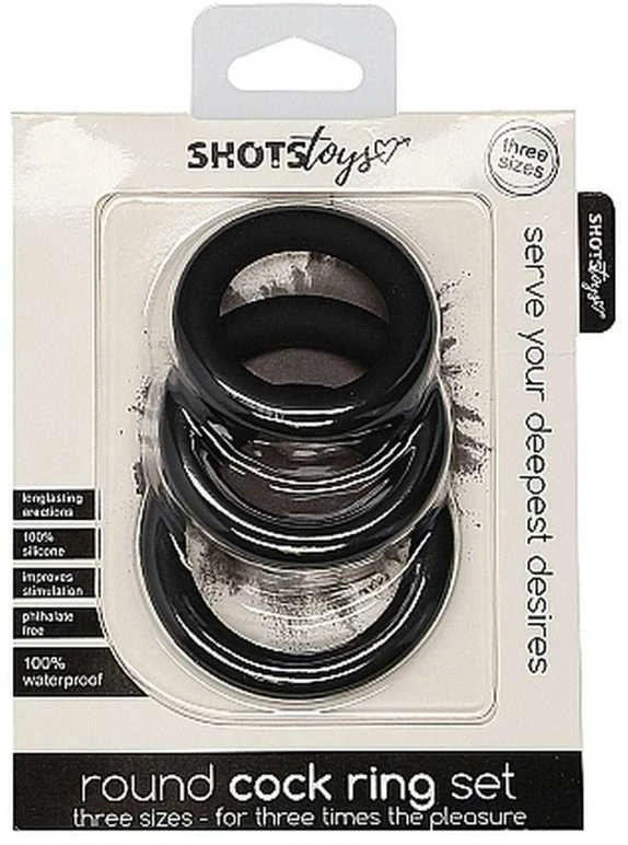 ShotsToys Varpos žiedas, sėklidės, 3 vnt