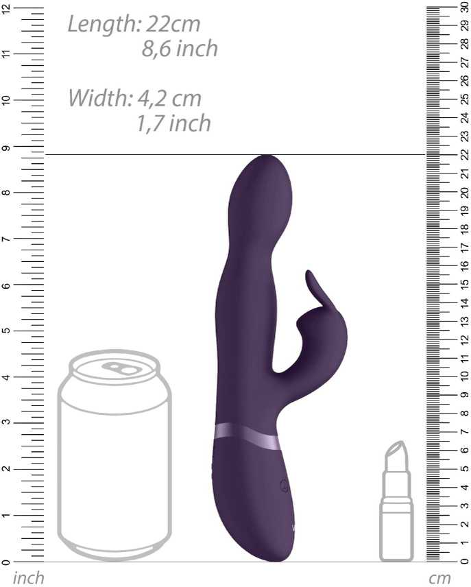 Vive By Shots ShotsToys Rabbit vibratorius - 360degrees Rabbit - Violetinė