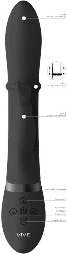 Vive By Shots ShotsToys Vibrator Stimulator G Spot Halo - Juodas