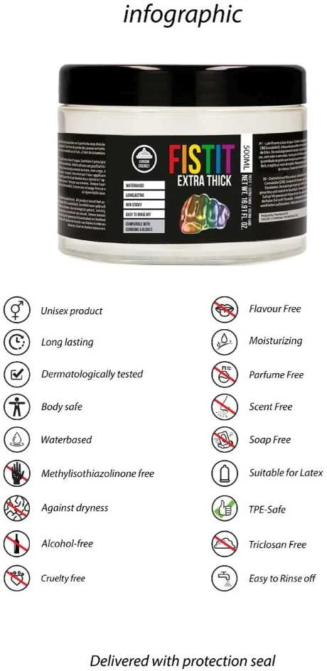 ShotsToys Żel Fisting Fist It - Itin storas - Rainbow - 500 ml