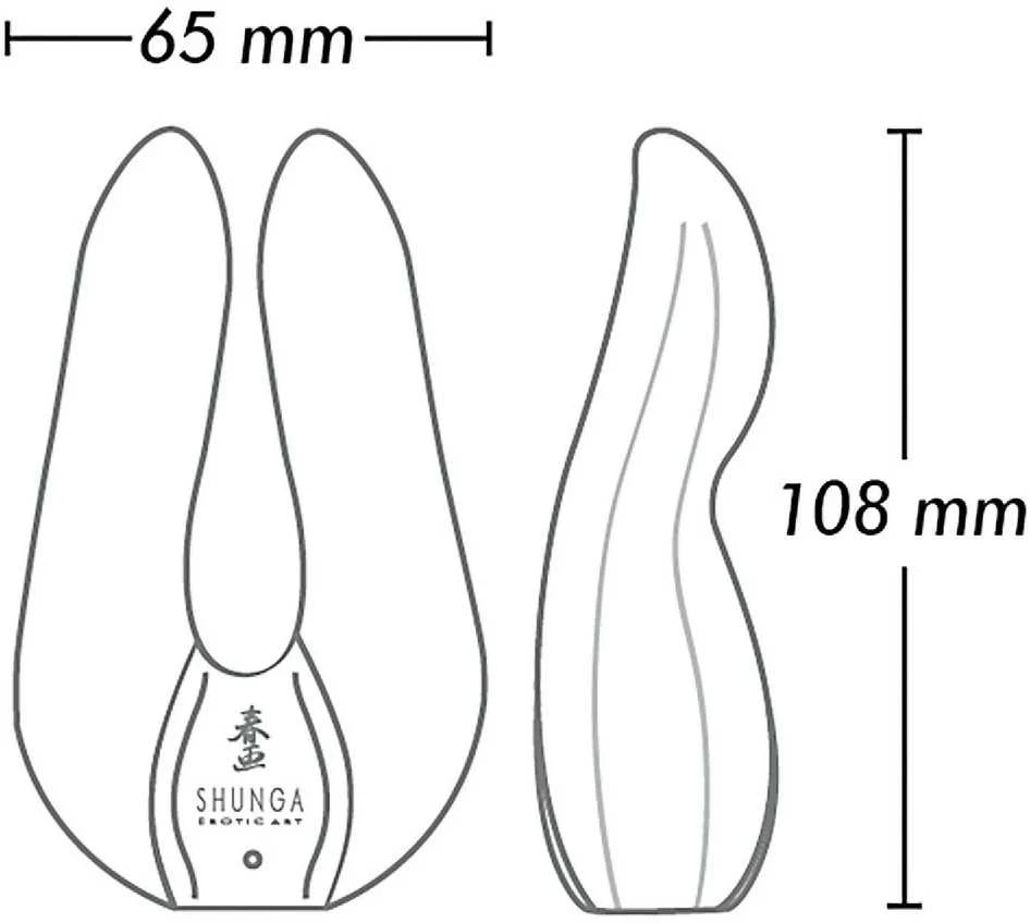 Shunga - Aiko Intimate Massager Juodas