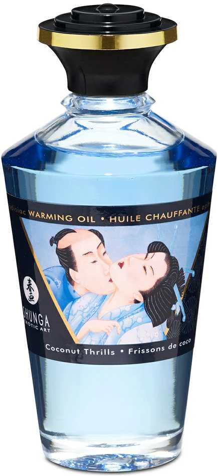 „Shunga“ – afrodiziakas, šildantis kokosų aliejus, 100 ml