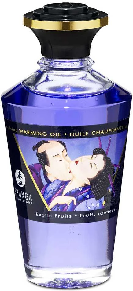 Shunga - Afrodiziako šildantis aliejus su egzotiniais vaisiais 100 ml