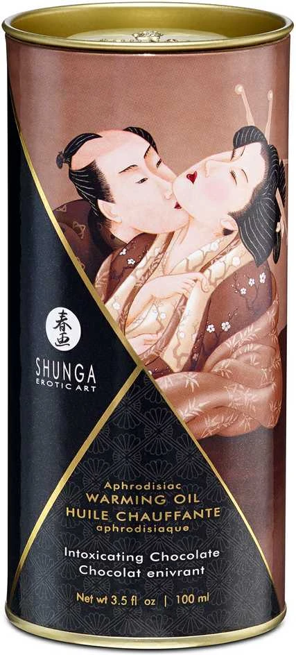 „Shunga“ – afrodiziakas, šildantis šokolado aliejus, 100 ml