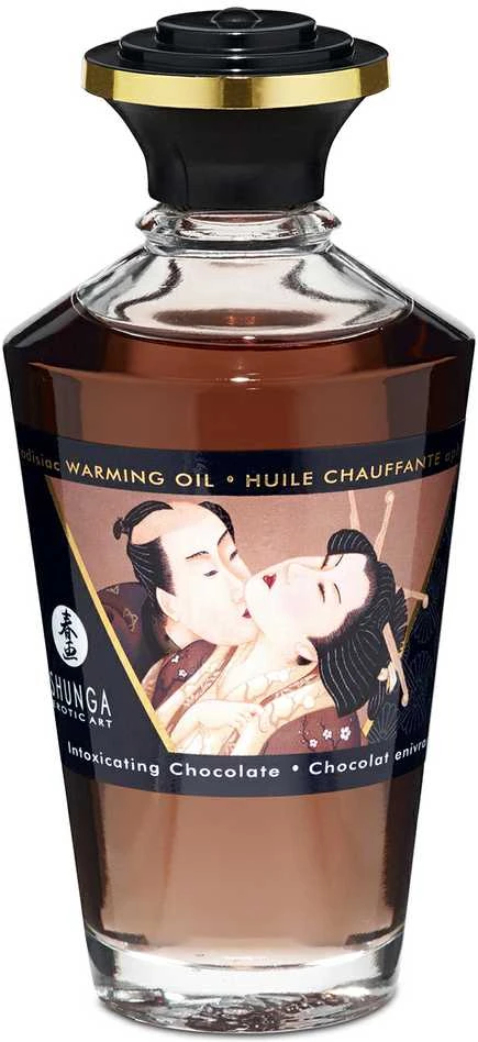 „Shunga“ – afrodiziakas, šildantis šokolado aliejus, 100 ml