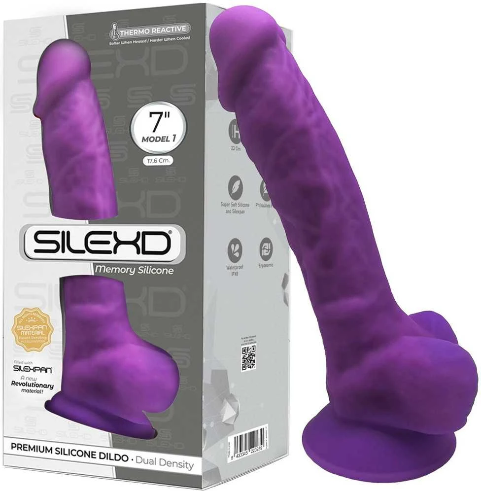 Silexd dildo realistiškas varpos sėklidžių siurbtukas 17 cm