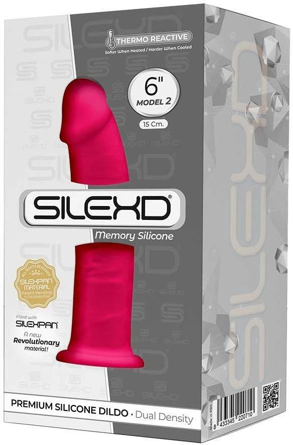 Silexd Dildo-SD.Model 2 (6") Rožinis BOX