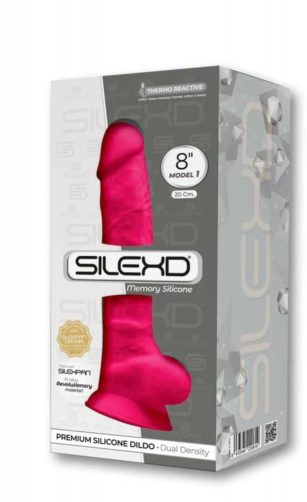 Silexd dirbtinio penio dildo, natūralus penis, 20 cm