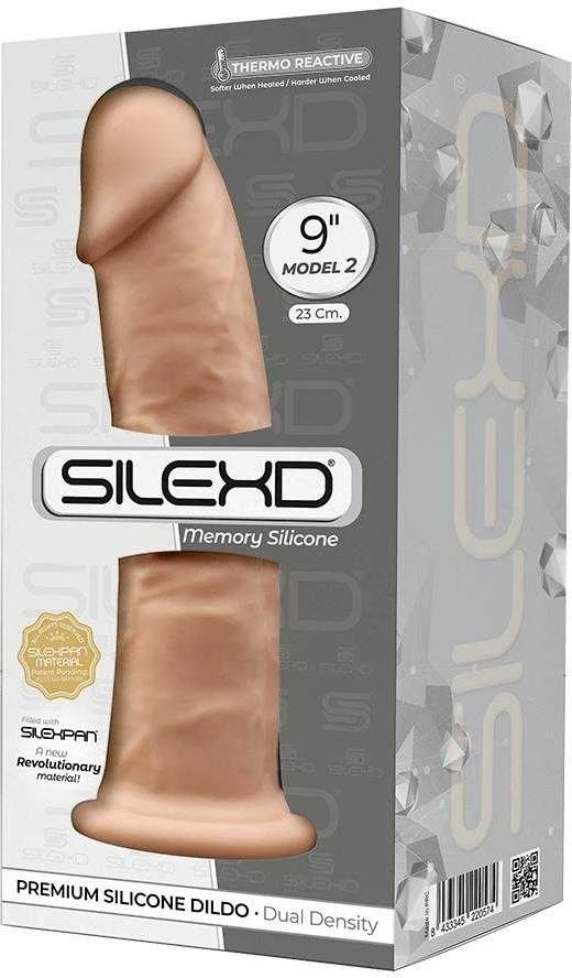 Silexd stiprus dildas su siurbtuku, tikroviškas penis, 23 cm