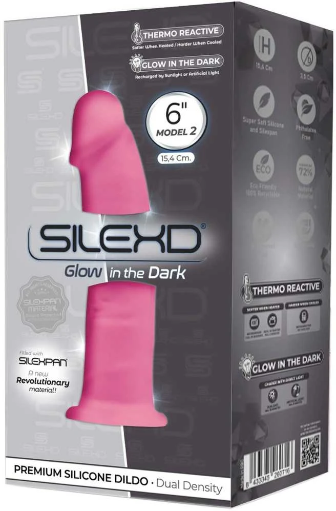 Silexd Model 2 6"" Rožinė Box Glow in the Dark