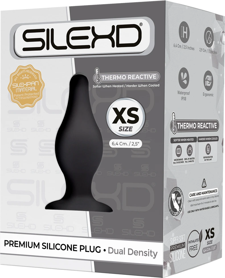 Silexd XS dydžio termoreaktyvus analinis kištukas