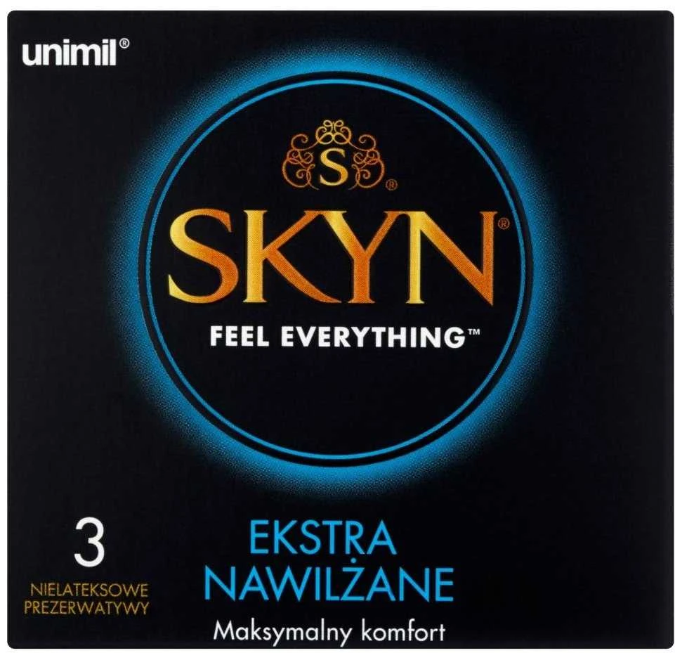 Skyn Extra Lubricated nelateksiniai prezervatyvai 3 vnt.