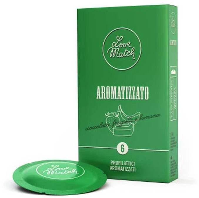 Prezervatyvai su kvapniais love match, 6 vnt