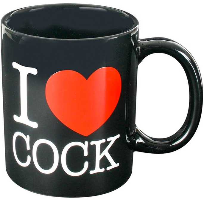 Spencer Fleetwood Puodelis I love Cock