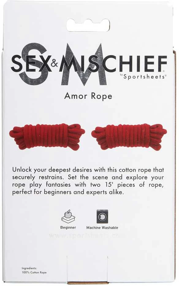 Sportsheets Sportiniai lapeliai – Sex & Mischief Amor Rope
