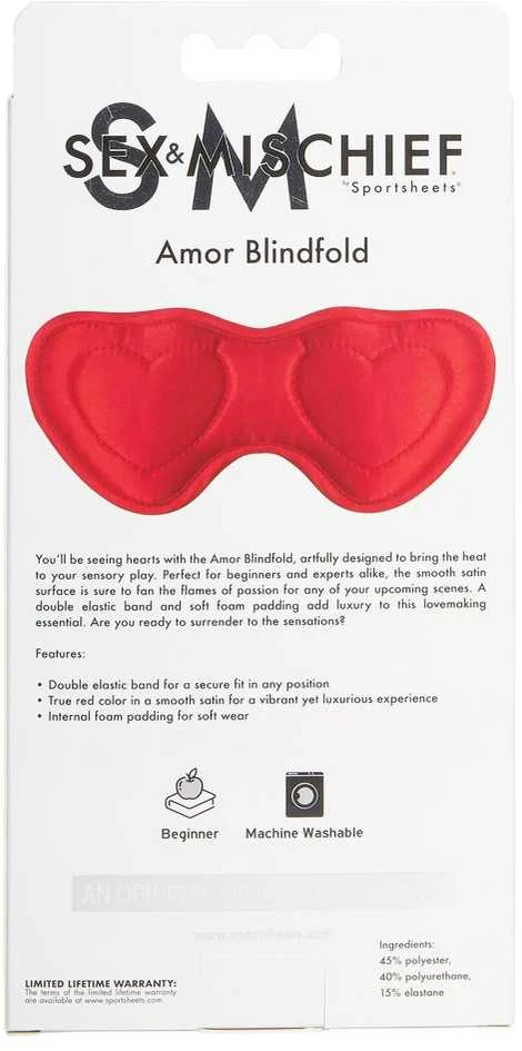 Sportsheets Sportiniai lapeliai – Sex & Mischief Amor Blindfold