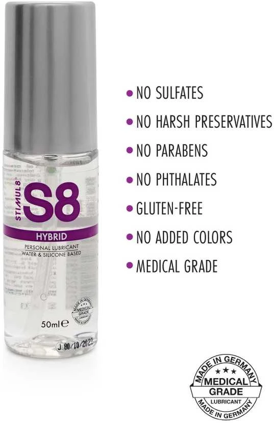 Stimul8 S8 Vandens pagrindo lubrikantas S8 Hybrid Lube 50ml