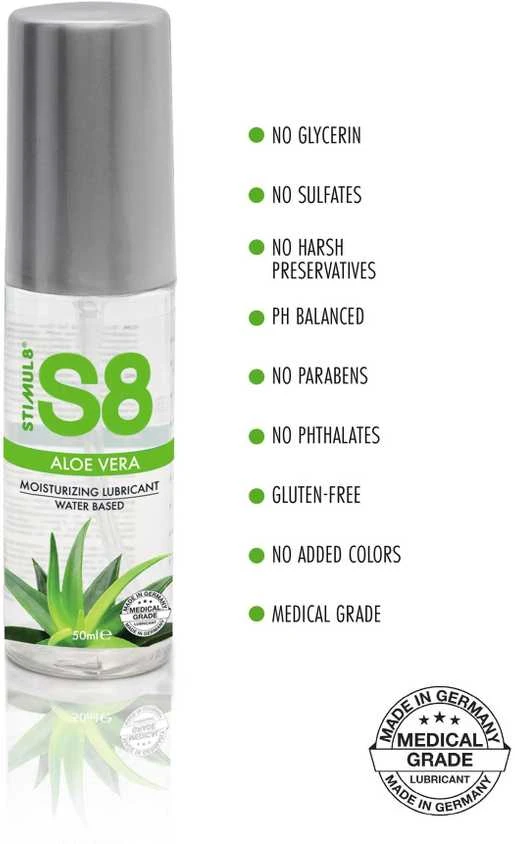 Stimul8 S8 S8 WB Aloe Vera Lube 50ml Aloe Vera