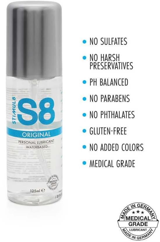 Stimul8 S8 Gel-S8 Waterbase Lube 125ml