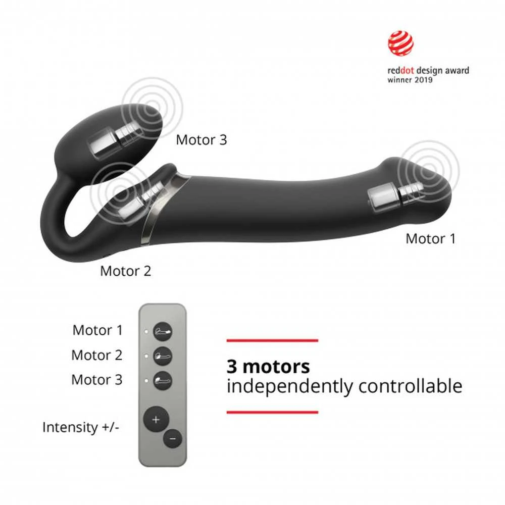 Strap On Me Vibrating Strap-On M Juodas