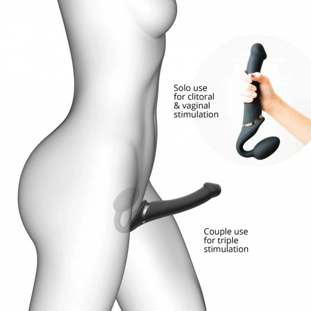 Strap On Me Vibrating Strap-On M Juodas