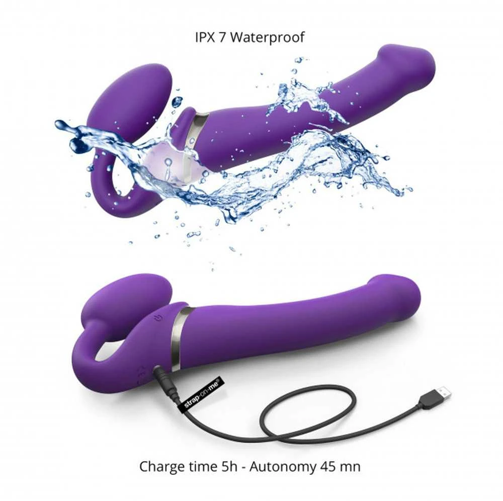 Strap On Me Vibrating Strap-On M Violetinė