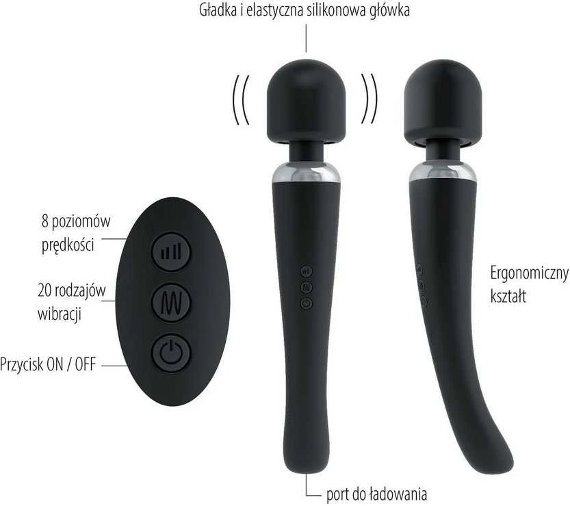 Marc Dorcel „Dorcel Megawand“ klitorio stimuliatorius, 20 režimų