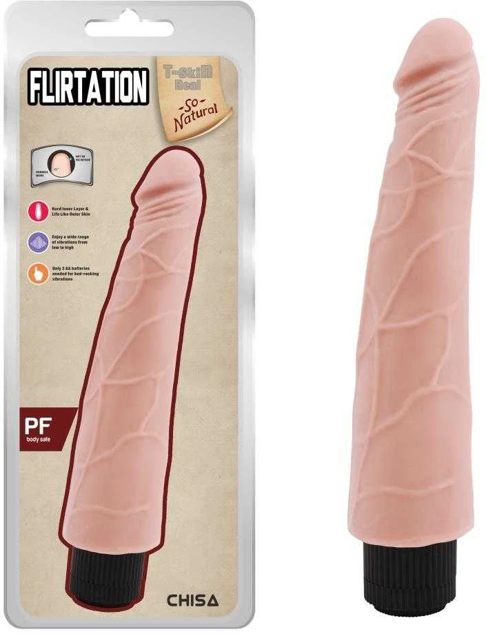 T Skin Real CHISA flirto vibratorius - minkšta