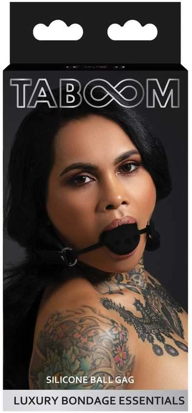 Taboom Silicone Ball Gag Juodas