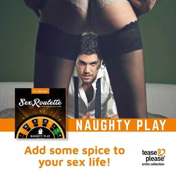 Tease Please Sekso ruletė „Naughty Play“ (NL-DE-EN-FR-ES-IT-PL-RU-SE-NO)
