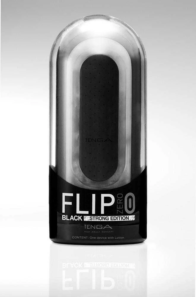 Masturbatorius „Tenga“ - „Flip 0“ (nulis) (juodas)