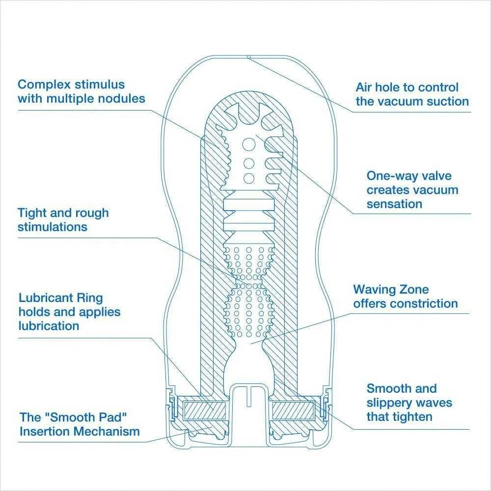 Tenga - Cool Edition originalus vakuuminis puodelis