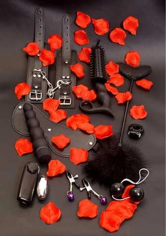 Toy joy TOYJOY 10 dalys komplektas bondage bdsm priedai erotyka