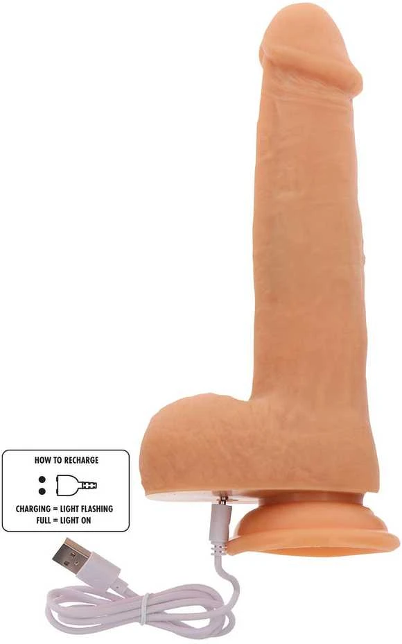 Get Real TOYJOY Besisukantys karoliukai vibruojantis dildo